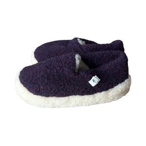 VIOLET WOOL - SHEEP BY THE SEA SLIPPERS - size 9.5-10
